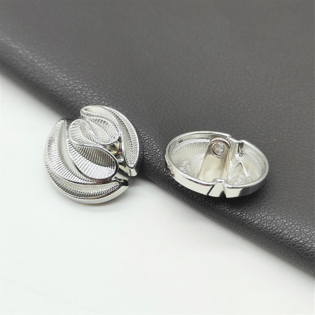 5pcs Striped Design Metal Buttons for Coats Dresses and Jackets Elegant Simple Decorative Button DIY Apparel Sewing Supplies