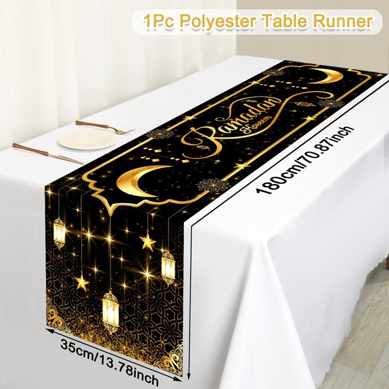 Ramadan Decor Tablecloth EID Mubarak Decor For Home 2025 Ramadan Kareem Islamic Muslim Party Eid Al Adha Gifts Happy Eid Al Fitr