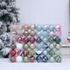 Shatterproof Painted Christmas Ball 6cm Christmas Baubles Christmas Hanging Ball  Home Xmas Decor