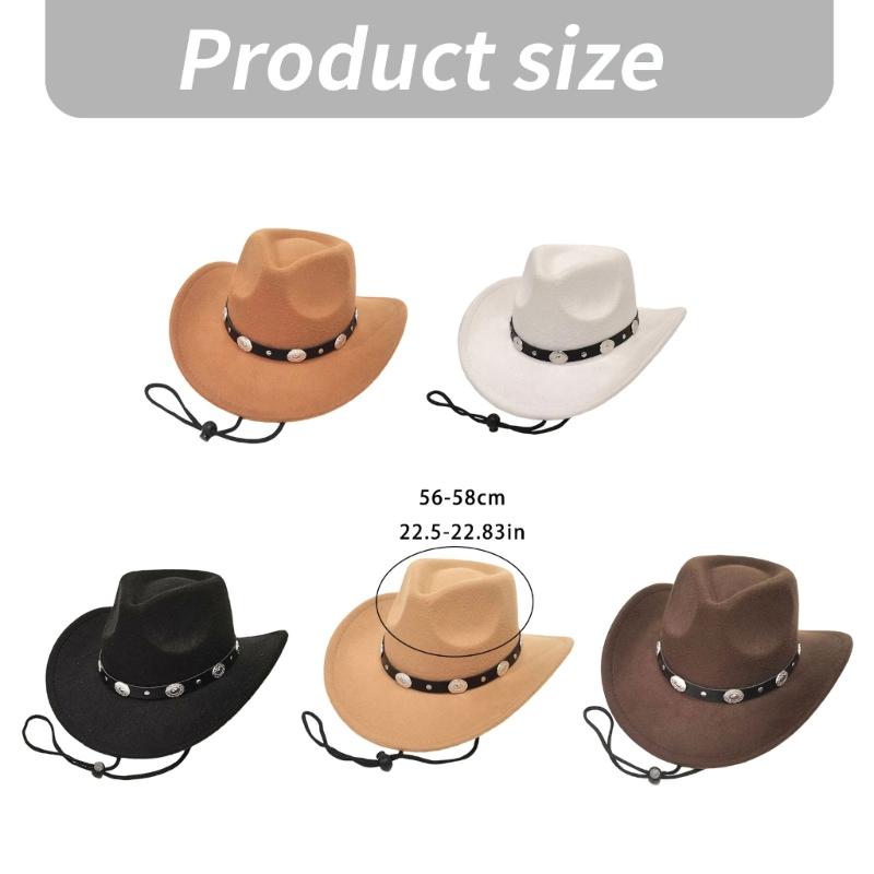 European Wool Rolled Design Unisex Sun Hat For Outdoor Travel