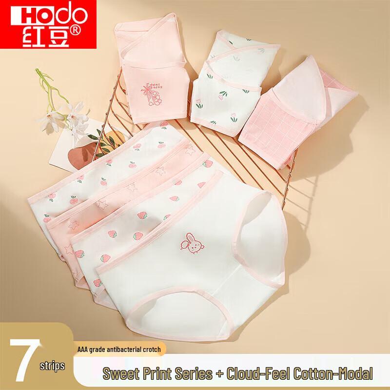 Red Bean Women's Cotton Antibacterial Weekday Briefs (7-Pack)