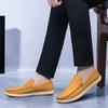 Breathable Mens Loafers Genuine Leather Brand Formal Men Dress Shoes Slip-on Driving Shoes High Quality Leather Men Casual Shoes