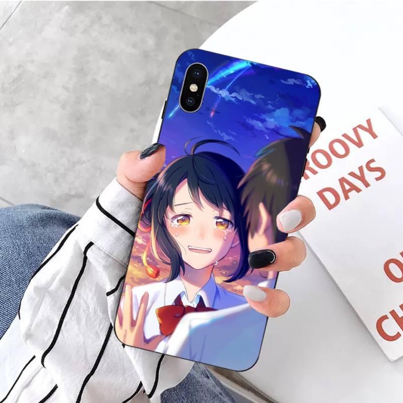 Dein Name Japan Handyhülle Für IPhone 14 13 12 11 XS X 8 7 6 Plus Mini Pro Max SE 2022 Weiche Schwarze Handyhülle