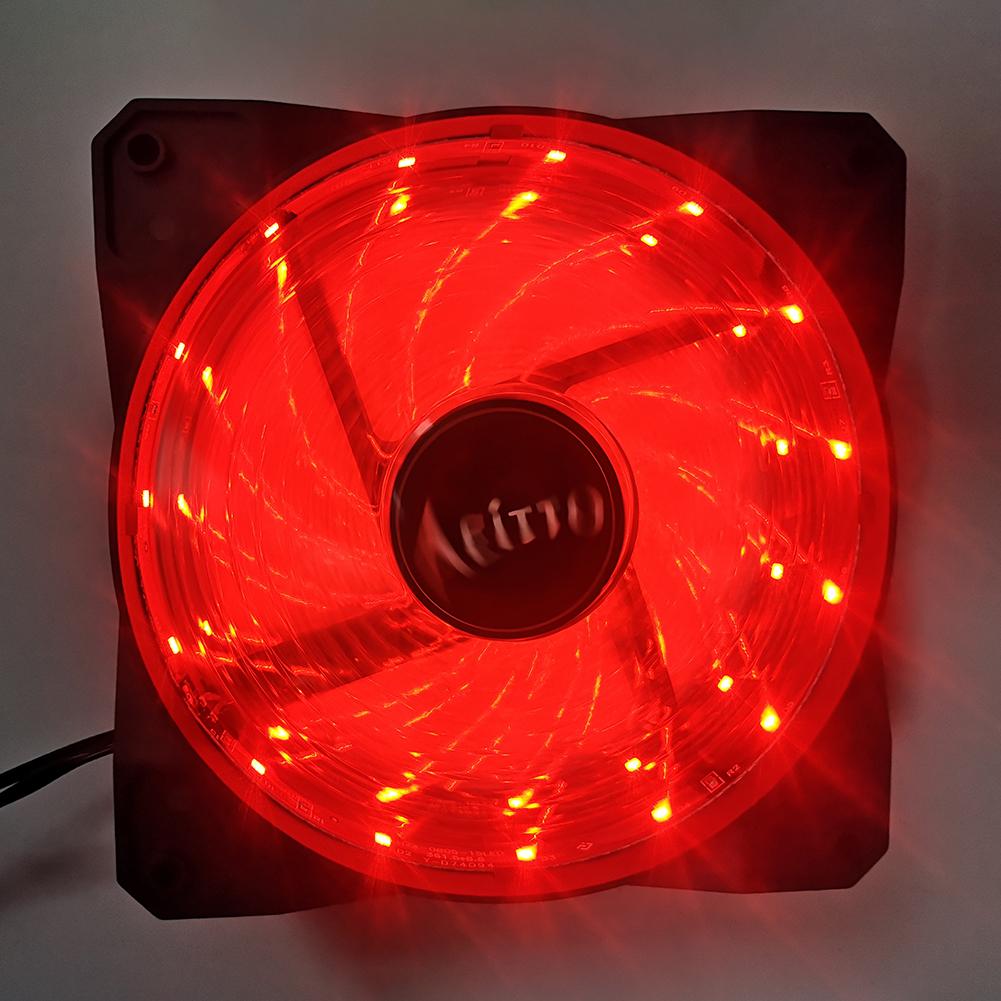 120mm PC Computer Case Fans LED Cooling 12V DC 4Pin Radiator CPU Cooler ...