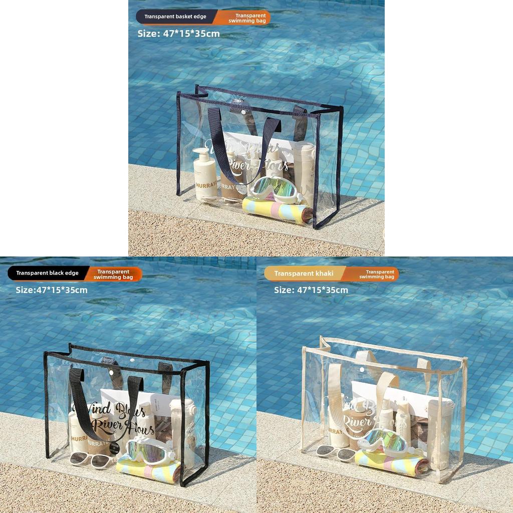 Large Capacity Pvc Swimming Bag Waterproof Tote For Travel And Beach Use