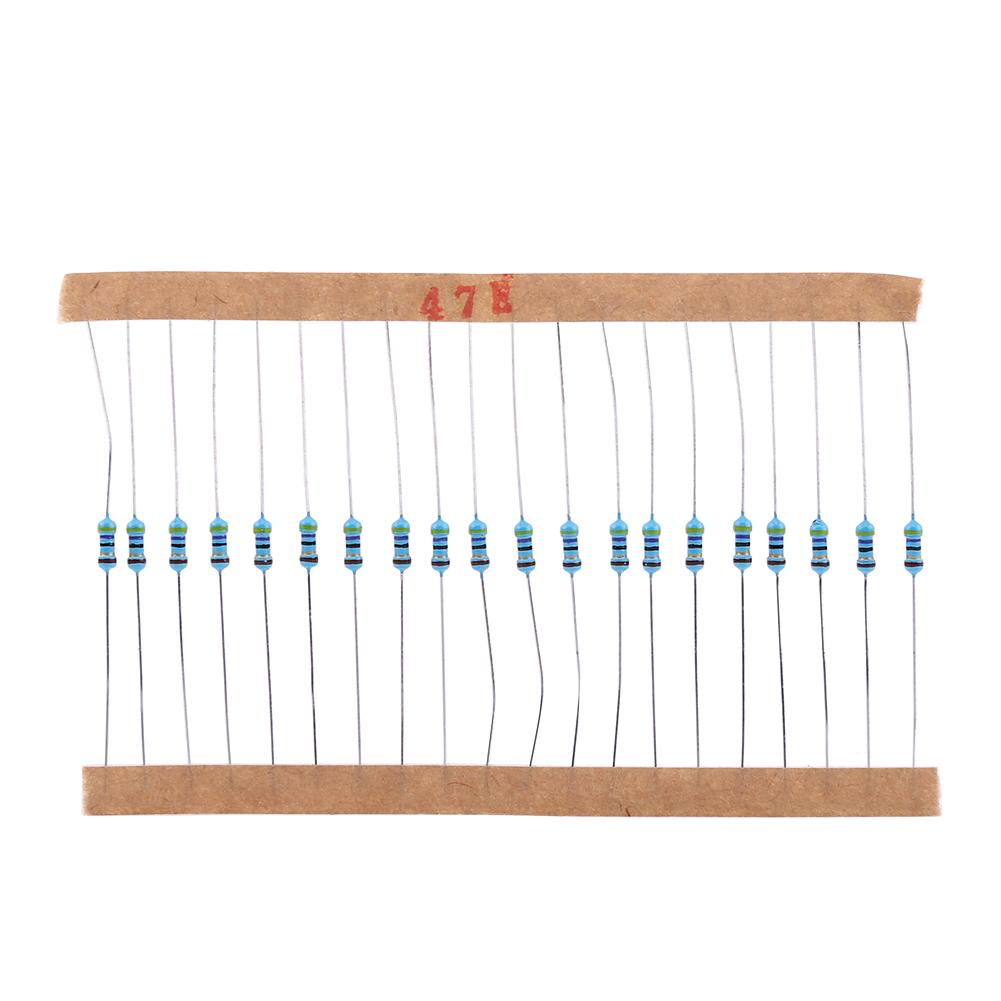 1280pcs 14W 64 Values 1?10M Ohm Metal Film Resistors Assortment Components Kit Set