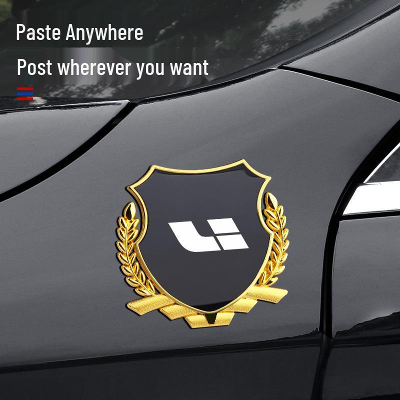 Ідеальні Автомобілі Емблема Крила Пшеничний Колос для Моделей L6/ONE/L7/L8/L9/MEGA - Металева Декорація Кузова