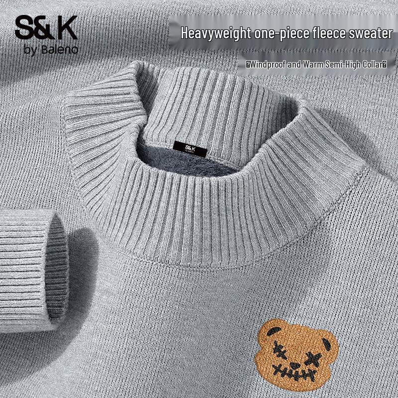 

Baleno Men s S&K Heavyweight Fleece Pullover with JPB Bear Print XL