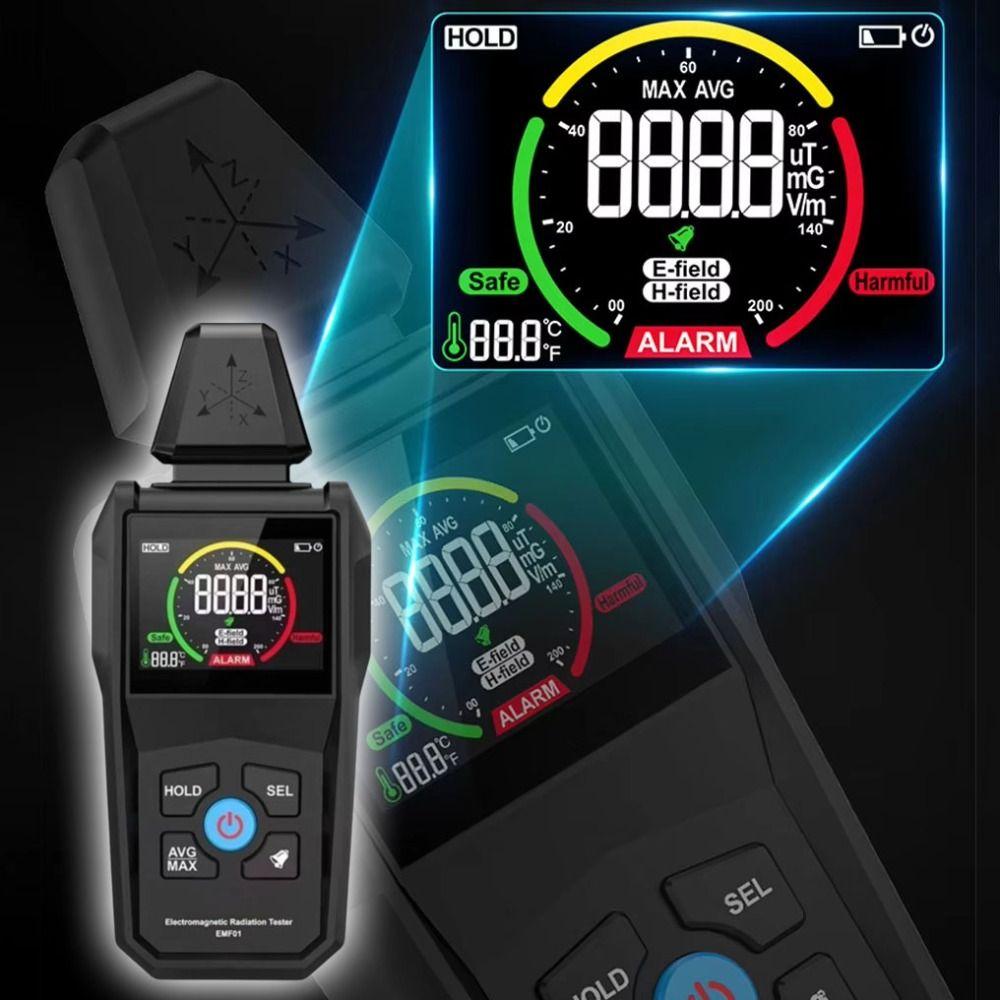 EMF Reader Electromagnetic Field Radiation Tester EMF01 Ghost Hunting Detector Electrician