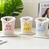 1PC Animal Design Plush Lined Glasses Case Faux Leather Desk Bedside Accessory for Protective Storage of Glasses And Pens