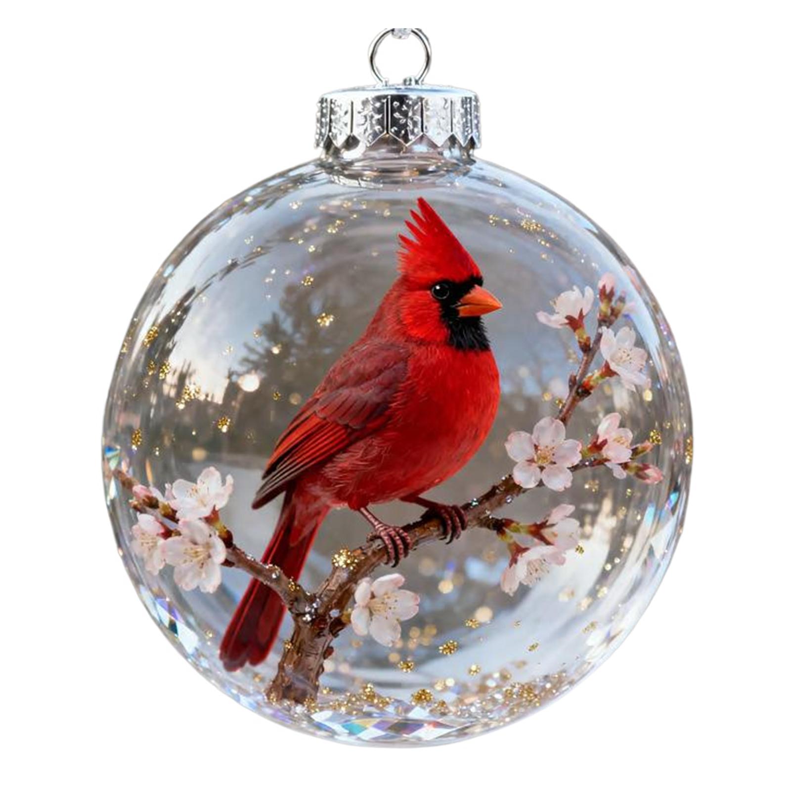 3D Animal Christmas Decoration Holiday Ornaments Christmas Ball Ornaments Christmas Tree Ornaments for Christmas Tree Home Decor кардинал