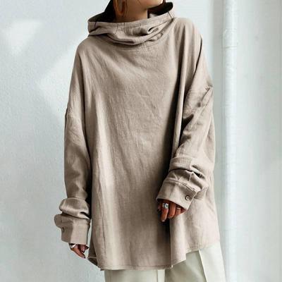 Warm Tops Hooded Sweatshirt Womens Plus Size Long Sleeve Pullover Hoodies Warm Plus Size