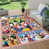 1pz Tappeto con Personaggi dei Cartoni Animati Disney Tappeto Area Tappeto Antiscivolo Lavabile a Mano Tappetino per Pavimento Adatto per Soggiorno Camera da Letto Decorazione per la Casa