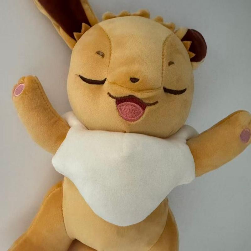 Sleeping Series Kawaii Eevee Plush Sprigatito Snorlax Cubone Doll Bewear Gengar Mewtwo Fuecoco Quaxly Toy Pillow Super Soft
