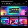 USB PC Strip Lights 24-34 Inch Computer RGBIC APP Music Sync Monitor Screen LED Backlight for Gaming Room Atmosphere Decor