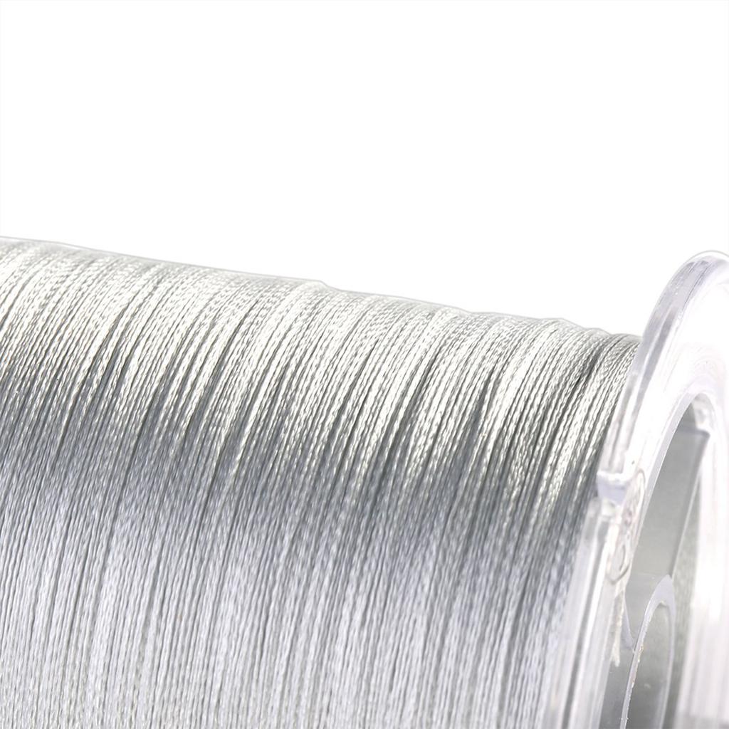 300m PE 4 Strands Super Strong Fishing Lines Multi filament Fish Rope Cord Grey (0.6)