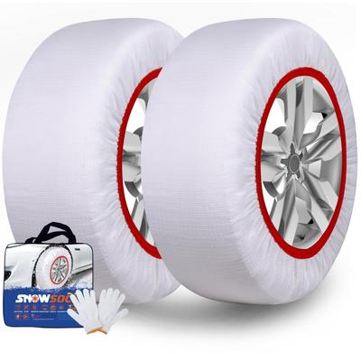 KANIYA Neumático Nieve Genuino para Invierno Ligero Nevado y Helado Tela Cadena de Neumático Reglamento Compatible con y Neumáticos Cadenas, Tela, No Metálico, Calcetines,