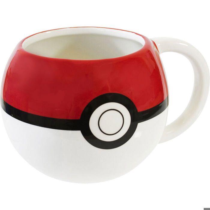 Tasse 3D - Kids Licensing - Pokémon Poke-Ball - Plastique - Compatible Lave-vaisselle - Rouge