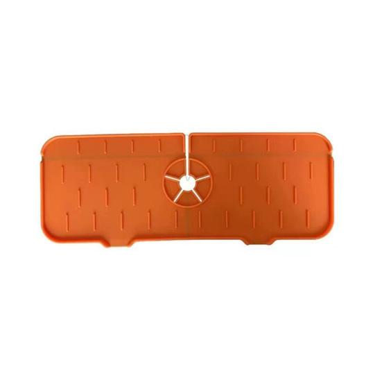 Yousheng Abtropfmatte für Wasserhähne, faltbar, rutschfest, spritzwassergeschützt, TPR, hält die Arbeitsplatte trocken, rechteckiger Wasserhahn-Spritzschutz, Wasserauffangmatte, Küchenbedarf