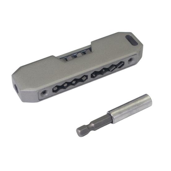 1 Set Metal EDC Pocket Tool Kit Heavy Duty Alloy Multi-Tool Portable Outdoor Everyday Carry Camping Hiking Bits Utility Tools