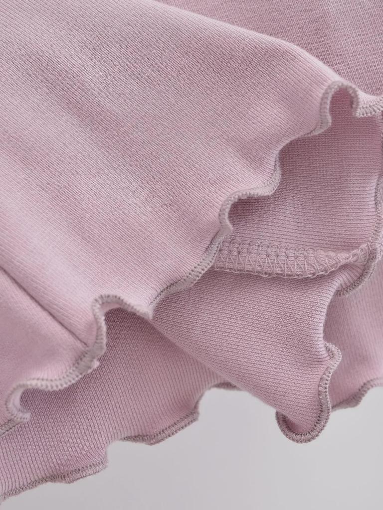 2023 Hot Girl Square Neck Metal Ring Hollow Long Sleeve Top - Sexy Clavicle Exposed Slim Fit Autumn Shirt with Flared Sleeves