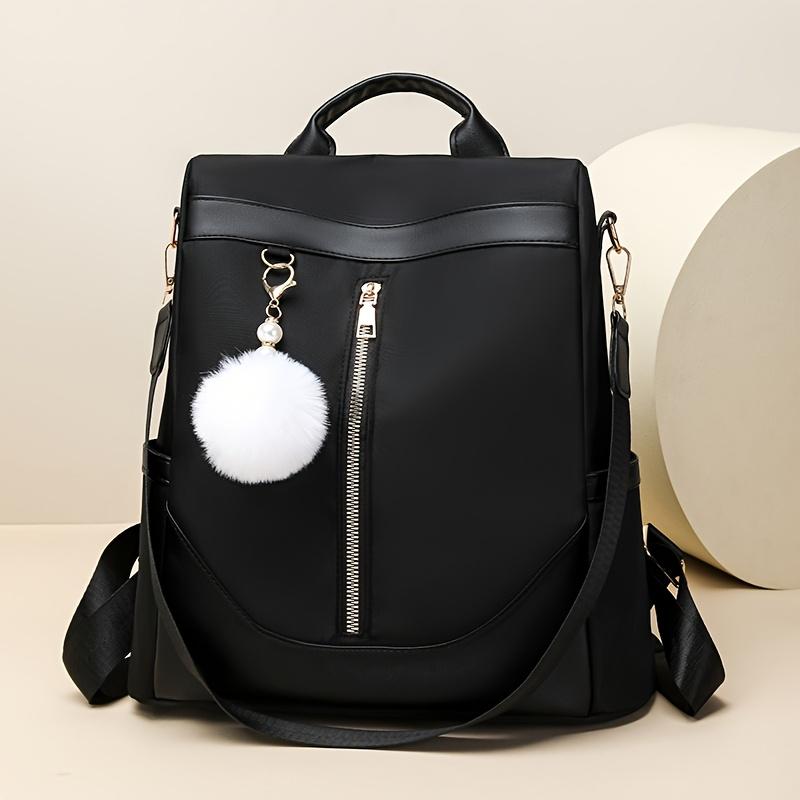 

Stylish Women s Backpack Large Capacity Backpack Water-Resistant Nylon & Multiple Pockets Modern Daypack for School, Travel, Daily Use 30*13*32cm