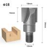 1PC 10MM Shank CNC Cleaning Bottom Router Bit Woodworking Tools 2 Screw Thread Cutter Lock Milling Cutter