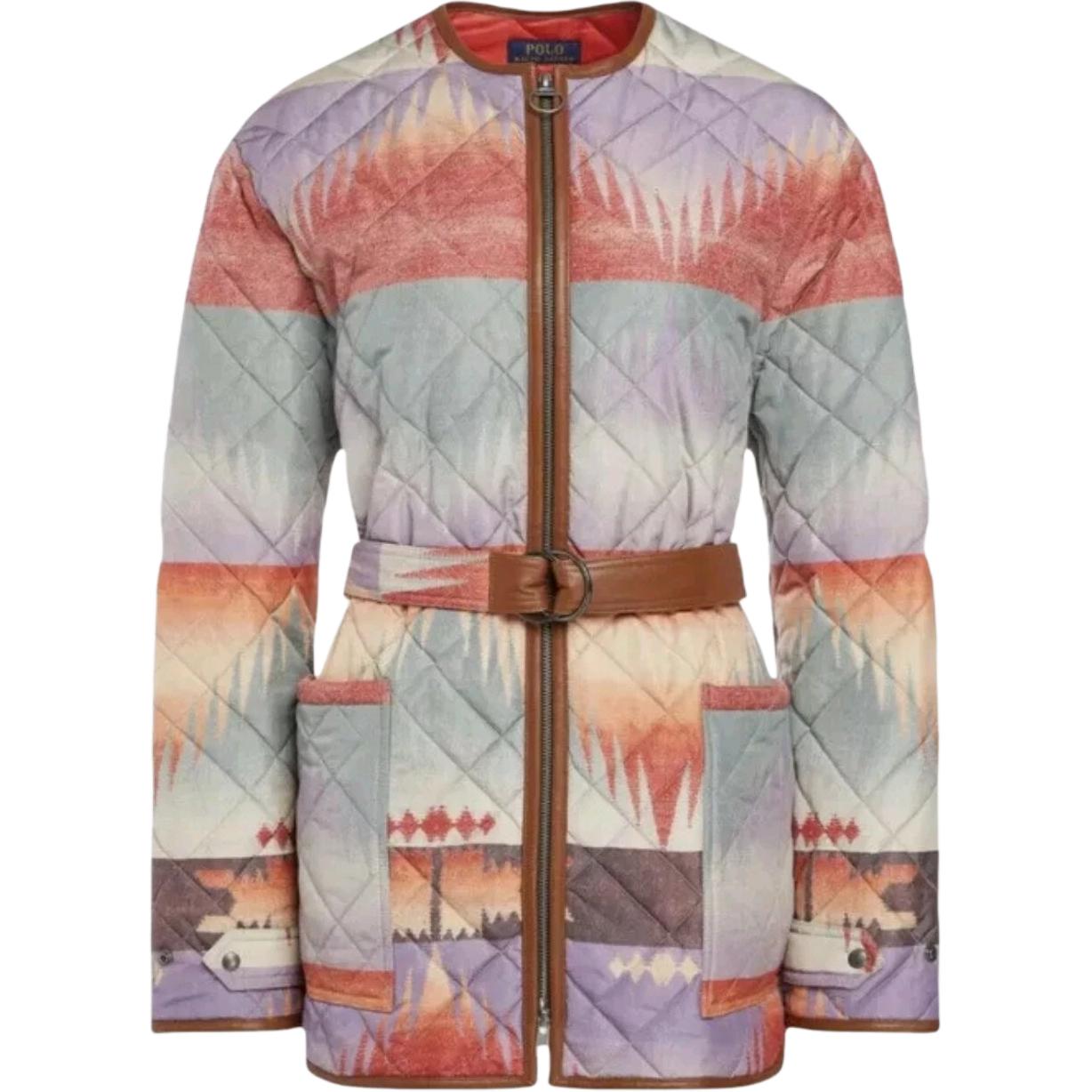 

Polo Ralph Lauren Стиль пустыни Цветные блоки Стеганая пилотская куртка Женская куртка 211798871-001 XS