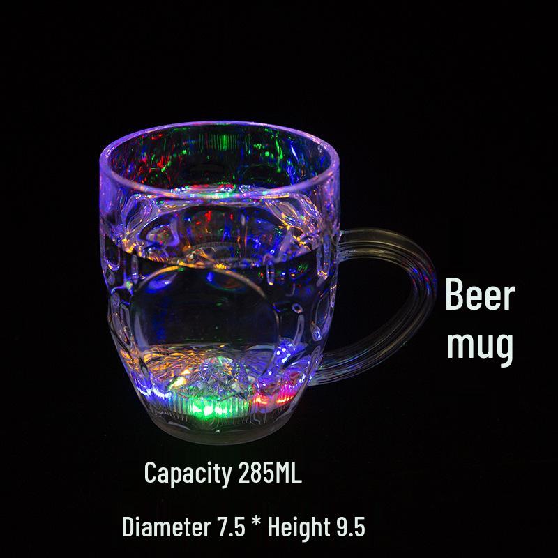 Seven-Color LED Pineapple Beer Cup – Water-Induction Luminous Bar Cup