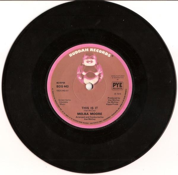 

7inch Record MELBA MOORE - This Is It BDS443 Buddah Records 1976 UK Soul/Funk Used
