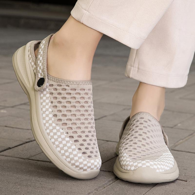 Fashion Summer Sandals Also Have Mesh Slippers  Breathable Camisoles, Outdoor Thick Soled Shoes Women Size Men Sandals Sandalias Planas