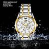 OPK Brand Watch Three-pin Fake Hollow Calendar Quartz Watch Waterproof Men's Watch Men's Watch