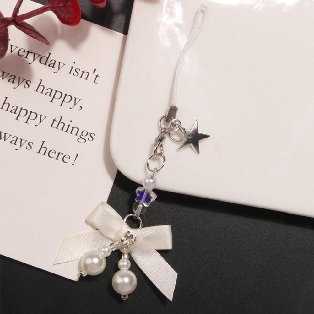 Key Cord Mobile Phone Strap Bow Mobile Lanyard Telephone Jewelry Y2K Phone Chain  Women Girls