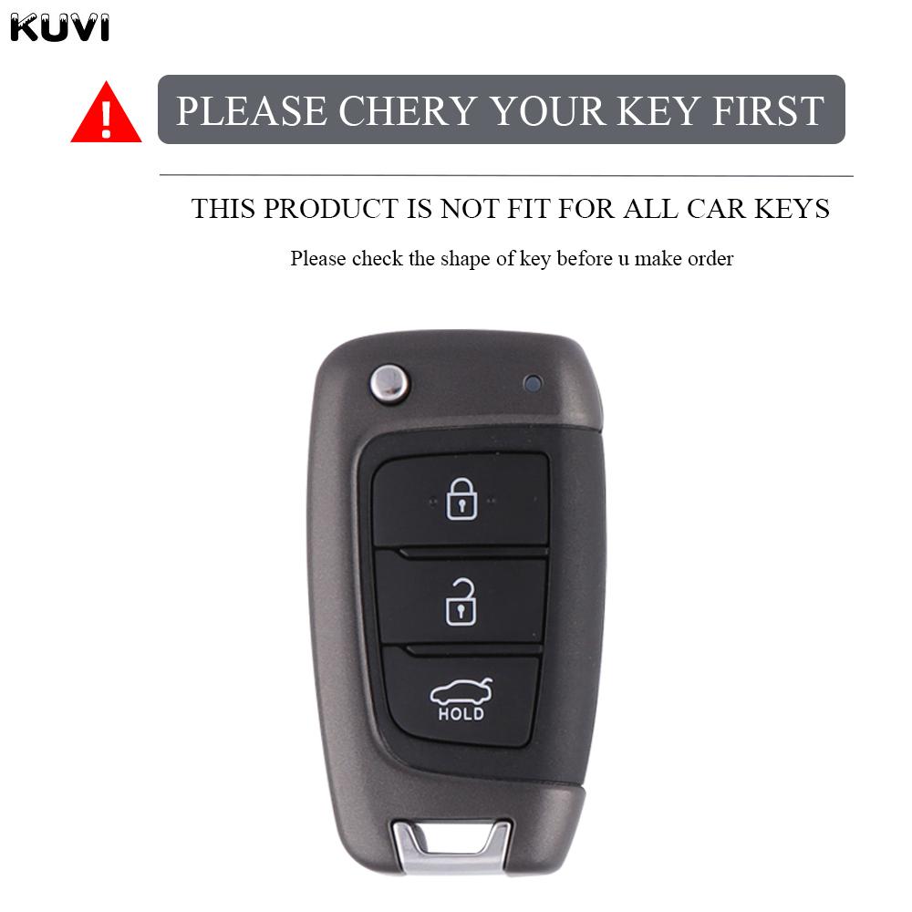 New Tpu Car Flip Key Case Cover Fob For Hyundai Elantra Solaris Tucson I30 I35 I40 Kona Genesis Santa Fe Azera Holder Shell