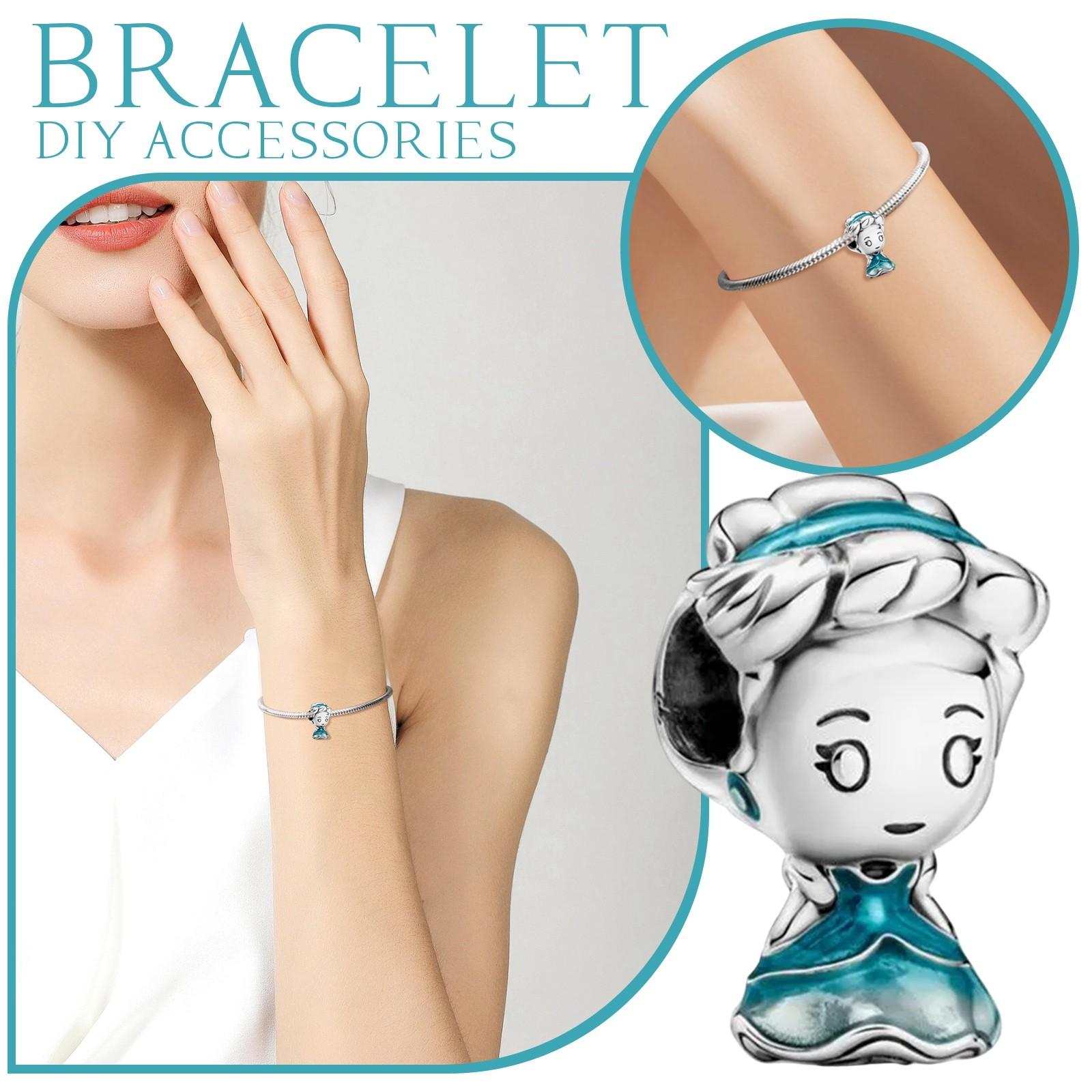 

DIY Cartoon Bracelet String Decoration Bracelet Bracelet One Size синий