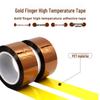 Brown High-Temperature Gold Finger Tape - 180°C Resistance, No Residue