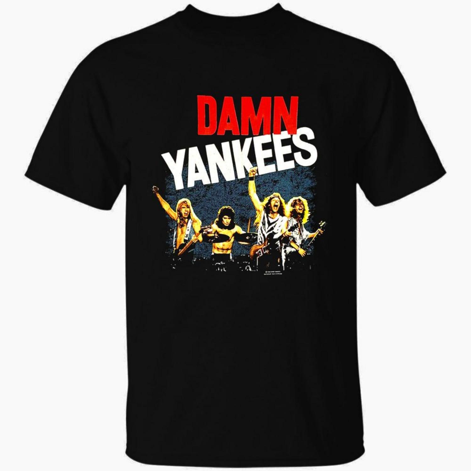 

SALE New! DAMN YANKEES CONCERT TOUR T SHIRT Tee Men All Size S-4XL Unisex T-Shirt S чёрный