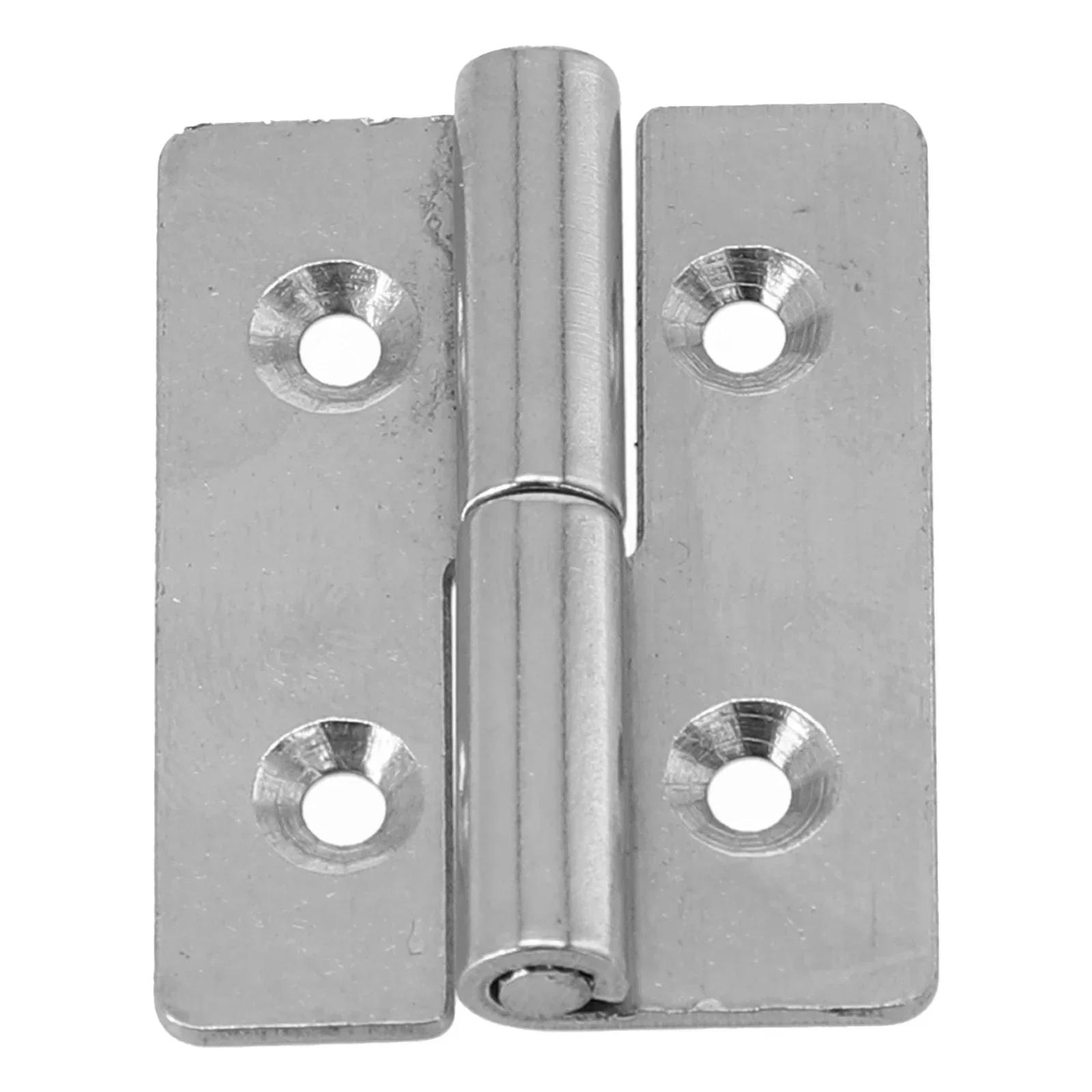 

1pc Detachable Hinge Slip Joint Small Flag Hinges Stainless Steel Lift Off Removable Hinge For Door Cabinet Closet Bathroom 40x30x1.5 Right