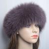 Fashion Lady Real Fox Fur Scarf Girls Warm Soft Knit Good Elastic Real Fox Fur Headband Brand Genuine Fox Fur Ring Scarves