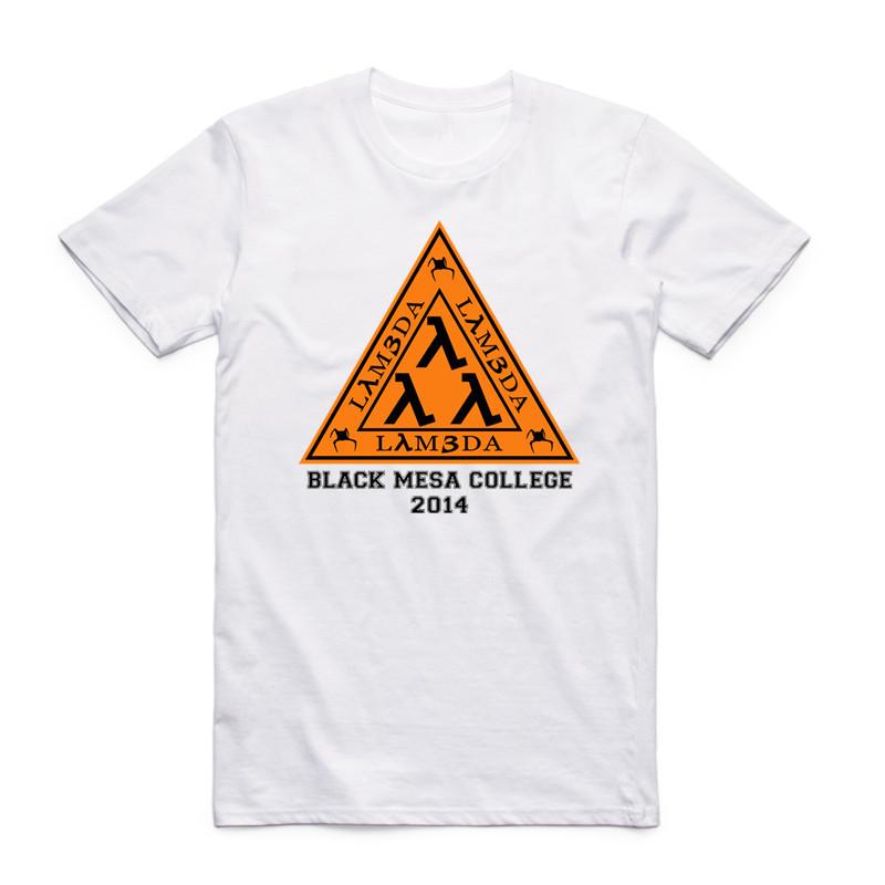 2019 Men Print Half Life 3 White T Shirt  Summer Fashion Short Sleeve O Neck Camisetas Funny Tops Casual Streetwear T-shirt