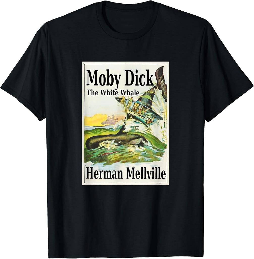 Moby Dick T-Shirt with Artistic Book Cover Design