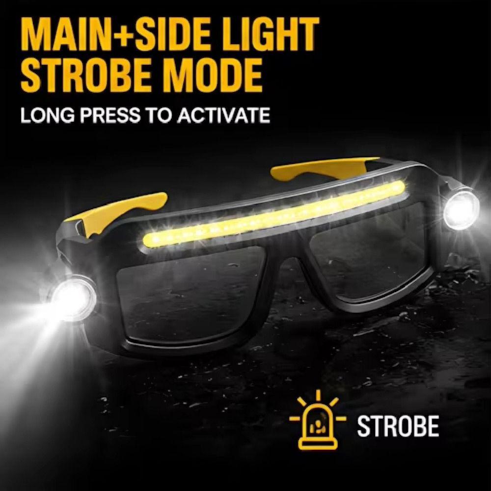 5 Modes LED Glasses Headlights Safety Outdoor Cycling Headlights Hands Free Eyeglass Lamp Cycling