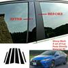 6 Stück Türabdeckungsleisten Säulenverkleidungen Außenfenster Kratzschutz-Aufkleber für 2012 2013 2014 2015 2016 2017 Toyota Camry Piano Glanz Schwarz