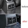 For BMW X1 F48 2016-19 ABS Carbon Fiber Inner Car Rear Air Outlet Vent Cover