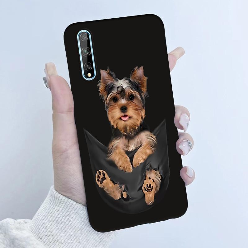 For Huawei Y8p Phone Case Flower Girl Design Soft Silicone TPU Back Housing for Huawei P Smart S Y 8p HuaweiY8p AQM-LX1 Covers