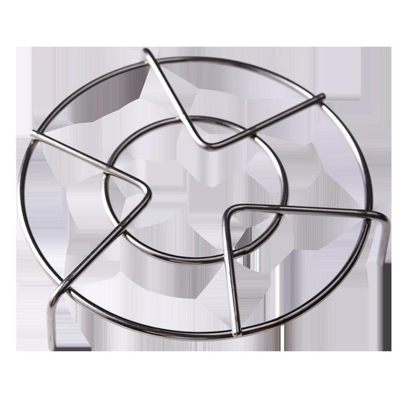 Multifunctional Steamer Three-legged Low-leg Thickened Kitchen Rack Microwave Steamer Round Steamer Stainless Steel