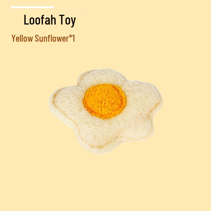 Loofah Cat Toy: Self-Entertaining, Chewing, Teething, and Teeth-Cleaning Stick for Kittens