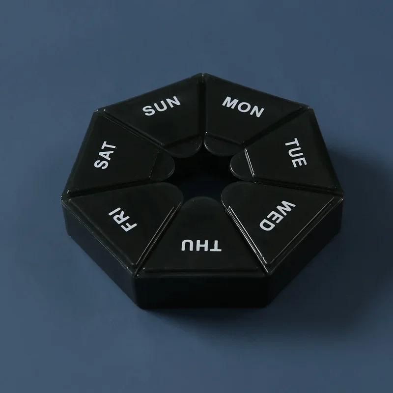 1-4pcs Mini Small Portable Travel Vitamin Pill Box Pills Cases Container Organizer Storage Tablets Grids Medicine Fish Oils