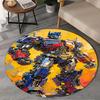 1PC Trans-formers Adventure Round Rug, Non-slip Chair Mat, Home Decor, Circle Carpet Perfect for Office, Bedroom, Living Room,Christmas Gift
