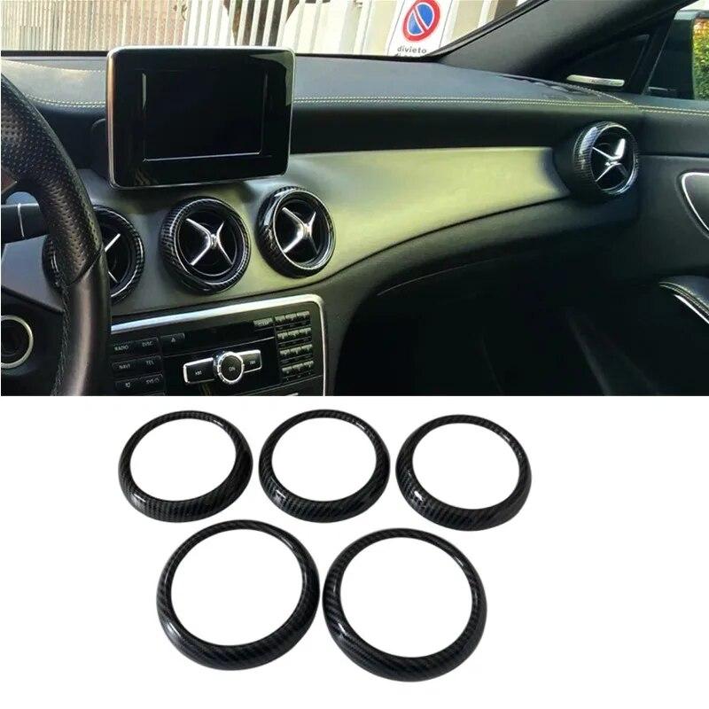 

Накладка на кольцо дефлектора воздуховода кондиционера автомобиля, декоративная, подходит для Mercedes Benz GLA X156 CLA C117 Class CLA 2014 To 2018